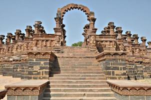 gammal indisk arkitektur. antik forntida arkeologi i asien, Indien. foto