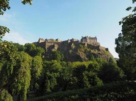 edinburgh slott i Skottland foto