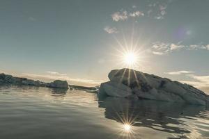 jokulsarlon glaciärlagun, island foto