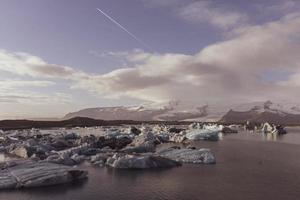 jokulsarlon glaciärlagun, island foto