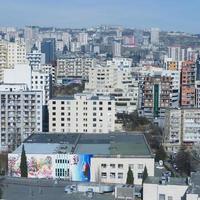 tbilisi, georgien. 7 januari 2022. saburtalo district view, tbilisi. foto