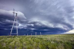 prairie storm moln kanada foto