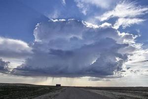 prairie storm moln kanada foto