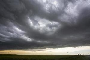 prairie storm moln kanada foto