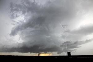 prairie storm moln kanada foto