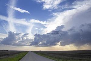 prairie storm moln kanada foto