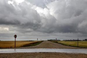 prairie storm moln kanada foto