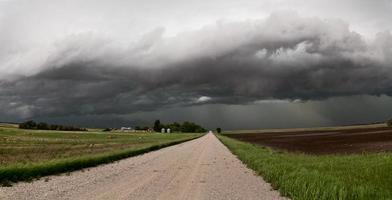 prairie storm moln kanada foto