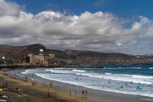 panoramautsikt över staden las palmas foto