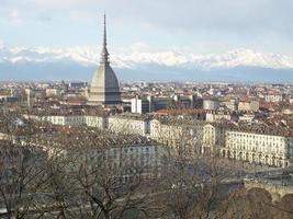 Flygfoto över turin foto