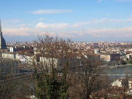 Flygfoto över turin foto