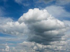 blå himmel med moln bakgrund foto