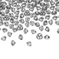 diamanter 3d i sammansättning som koncept foto