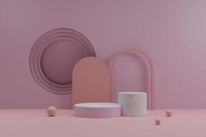 minimal podium showcase scen 3d render illustration foto