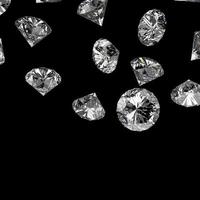 diamanter 3d i sammansättning som koncept foto