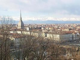 Flygfoto över turin foto