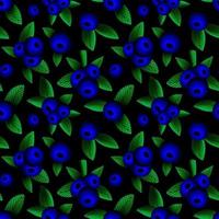 seamless mönster med blåbär foto