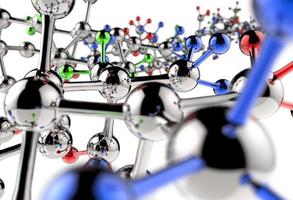 molekyl 3d bakgrund foto