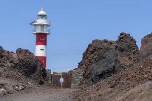 mirador punta de teno fyr på teneriffas västra udde, kanarieöarna, spanien. foto