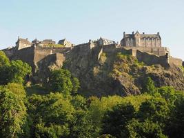 edinburgh slott i Skottland foto