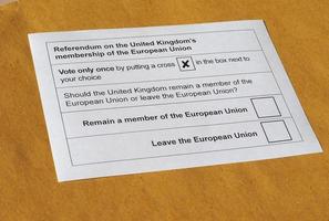 folkomröstning om brexit i Storbritannien foto