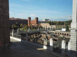 porta palatina palatine gate i turin foto