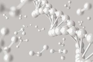 molekyl mockup, abstrakt bakgrund för vetenskap eller medicinsk. 3d-rendering foto