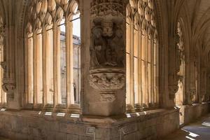 vackra antika klostret San Salvador i Ona, Burgos, Merindades, Spanien foto