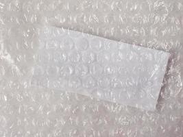 vit bubbelplast textur bakgrund foto