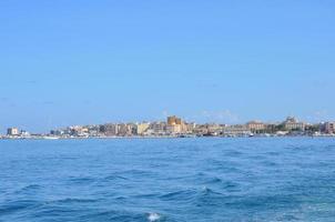 Egadiska öarnas strand i trapani foto
