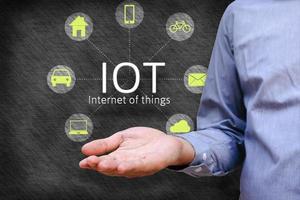 Internet of things iot koncept. foto