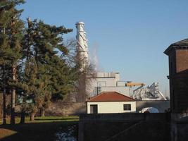 termoelektriskt kraftverk i chivasso foto