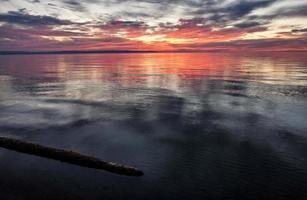 solnedgång wasaga beach foto