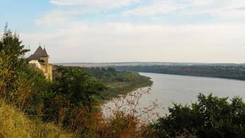 utsikt över khotyn fästning. khotyn. ukraina. 06.08.2019 foto