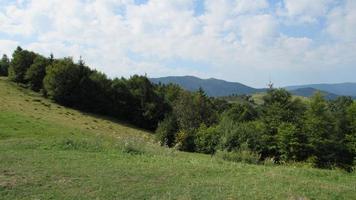 bergslandskap. panoramautsikt över bergen foto