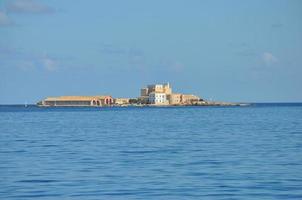 Egadiska öarnas strand i trapani foto