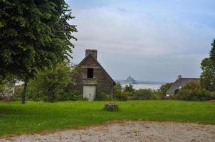 mont st michel frankrike foto