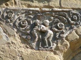 pieve di santa maria kyrka, Arezzo i Toscana, Italien foto