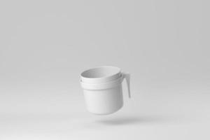 kaffekopp på vit bakgrund. formgivningsmall, mock up. 3d rendering. foto