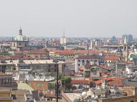 utsikt över staden milano milano i Italien foto