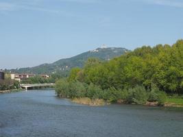 Flygfoto över turin foto