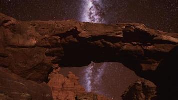Vintergatan vid naturstensparken Grand Canyon foto