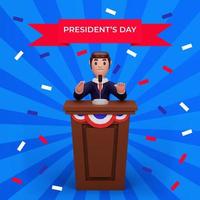 presidents dag illustration foto