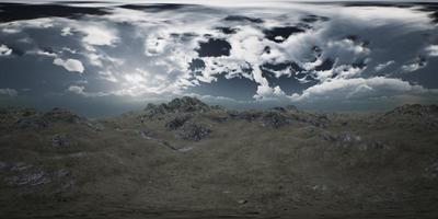 vr 360 enorma mörka moln över skotska höglandet foto
