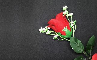 ros blomma bakgrund för alla hjärtans dag post foto