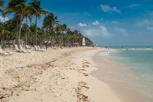 Playa del Carmen Beach i Mexiko foto