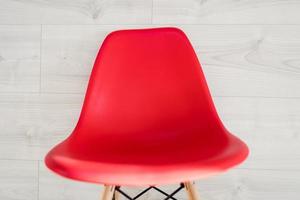 modern röd stol foto