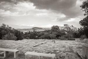 akropolis i aten ruiner parthenon grekland huvudstad aten i grekland. foto