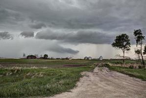 prairie storm moln kanada foto