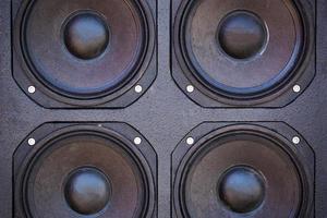 ljudkolumner är ett system av flera delar, ljudsystem foto